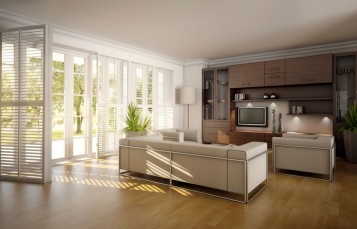 Elegant stylish living room interior design