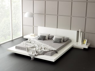 Contemporary white bedroom designs