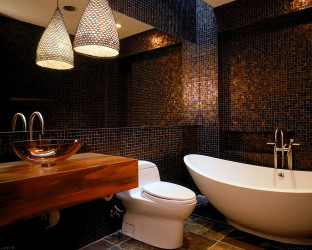 Exotic bathroom tile designs