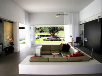 Simple minimalist house interiors