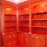 Using-a-corner-bookcase-cabinet-for-classic-design