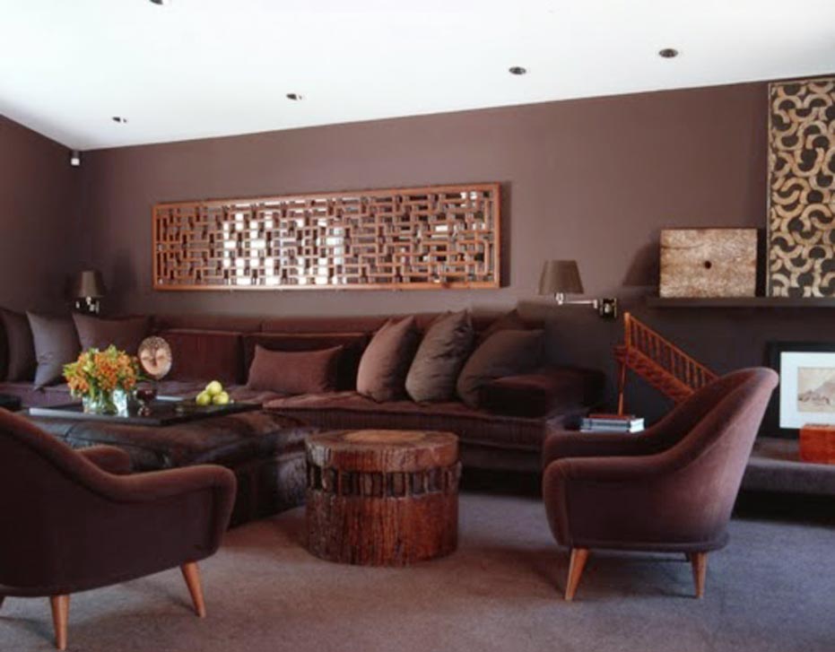 color schemes living rooms dark furniture