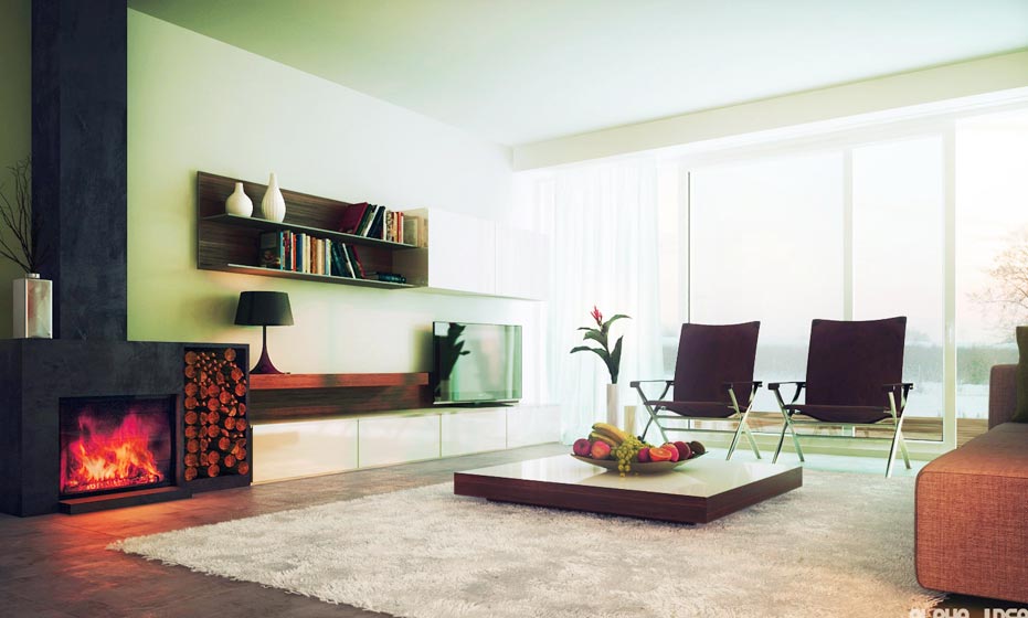 modern color living room idea