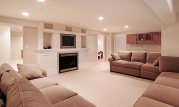Living space basement remodel 12