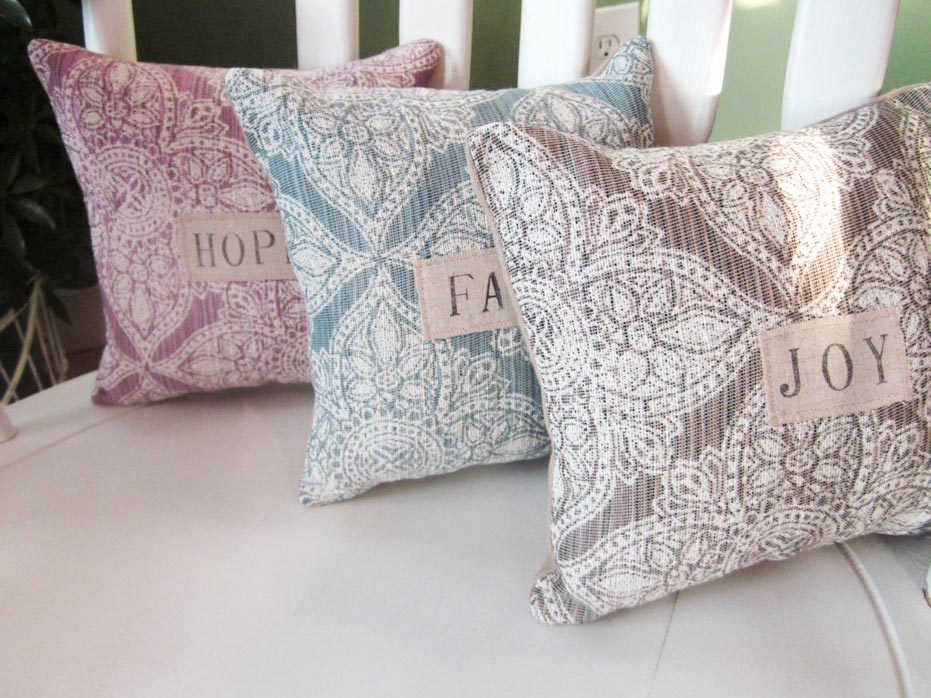 shabby chic couch pillows