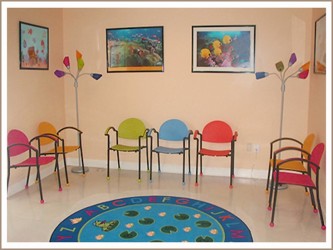 Waiting room furniture with colors