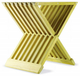 Folding teak wood shower bench 3