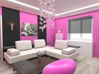 Pink Wall Paint For Living Room