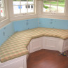 rounded bay window seat cushions covers