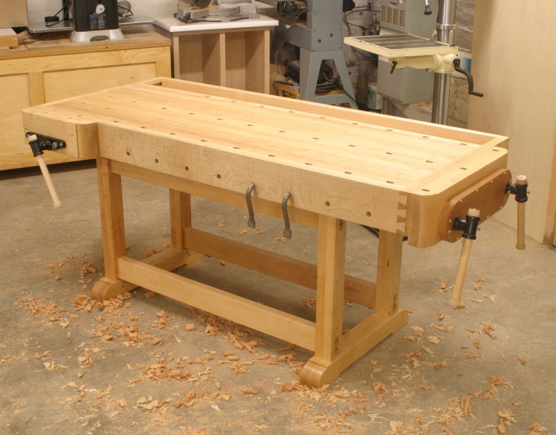 wood workbench