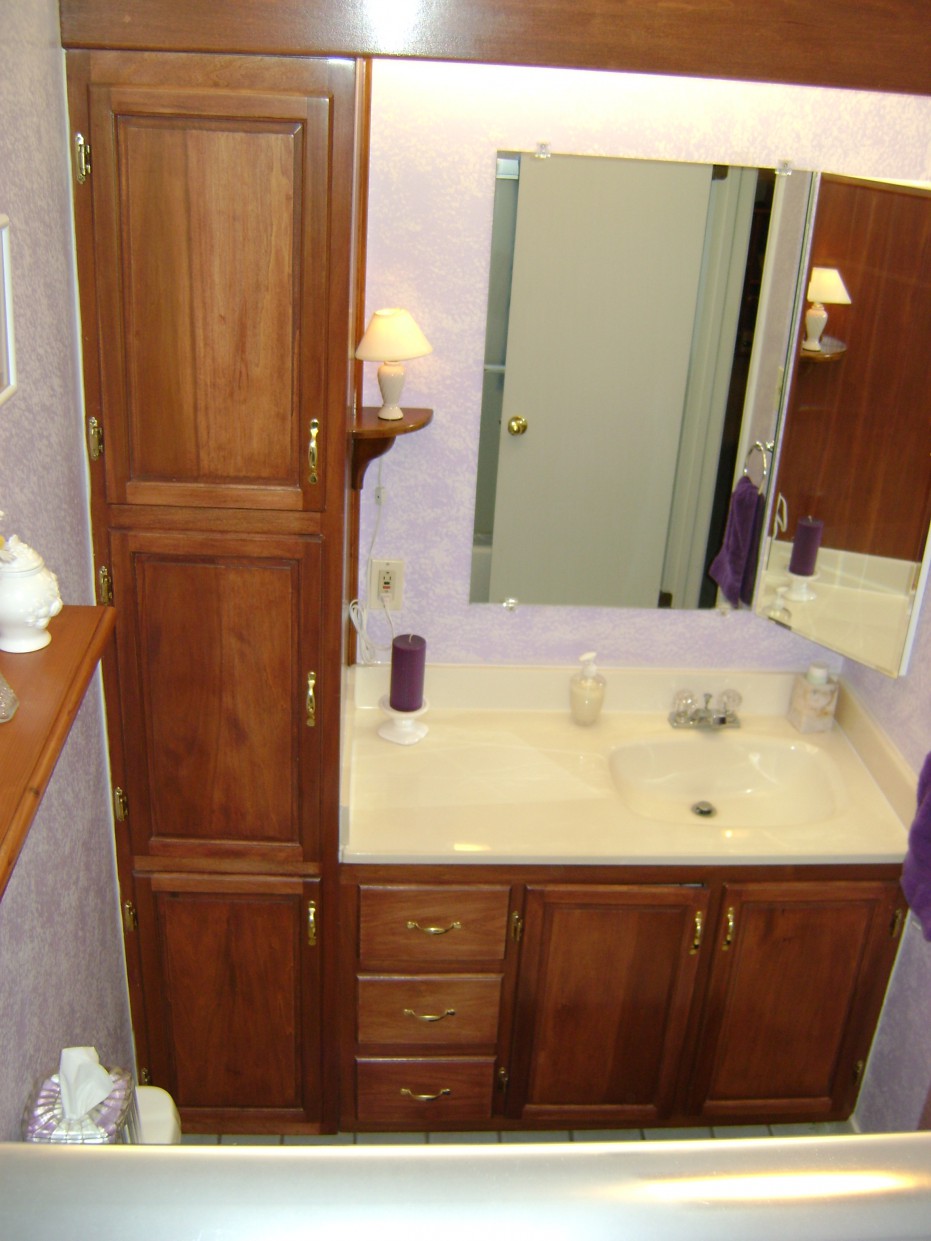 BathroomVanity With Linen Cabinet