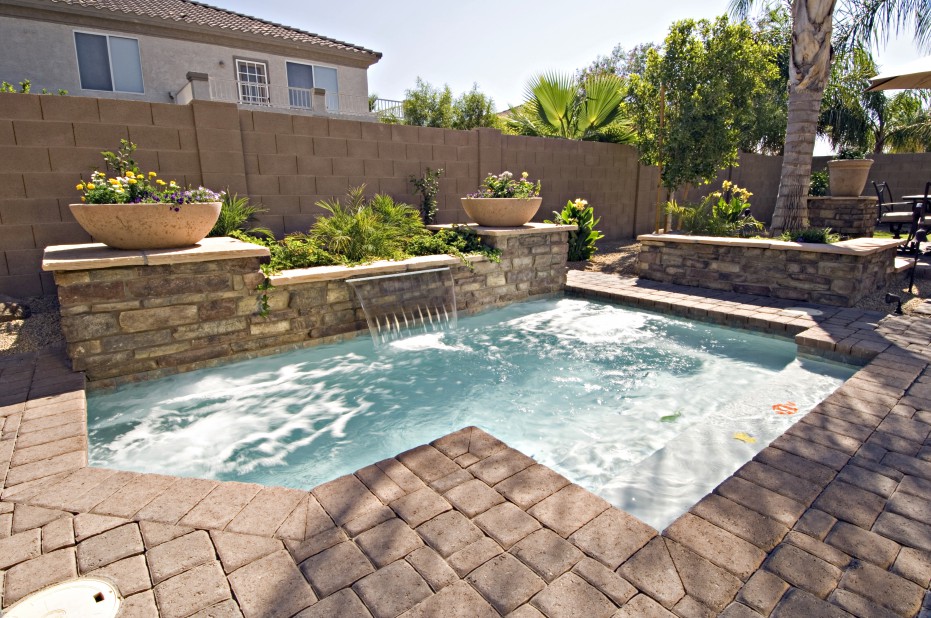 Deluxe Small Inground Pools For Small Yards Design Ideas
