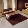 Modern Bedroom Ideas Design with Brown Curtain