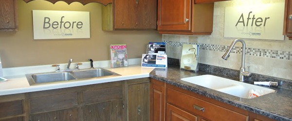 painting kitchen cabinets before and after